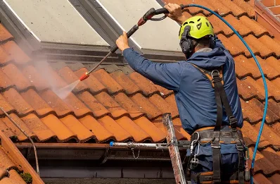 Démoussage et hydrofuge de toiture à Bertrambois